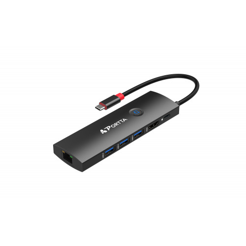 6-in-1 USB Ethernet Hub